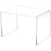 Plymor Clear Acrylic Rectangular Display Riser, 6" H x 9" W x 6" D (1/4" thick)