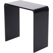 Plymor Black Acrylic Vertical Rectangular Display Riser, 6" H x 6" W x 3" D (3/16" thick)