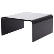 Plymor Black Acrylic Short Square Display Riser, 3" H x 6" W x 6" D (3/16" thick)