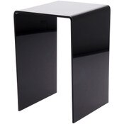 Plymor Black Acrylic Vertical Square Display Riser, 9" H x 6" W x 6" D (3/16" thick)