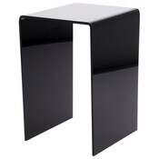 Plymor Black Acrylic Vertical Square Display Riser, 9" H x 6" W x 6" D (3/16" thick)