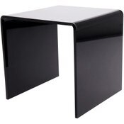 Plymor Black Acrylic Square Display Riser, 7" H x 7" W x 7" D (1/4" thick)