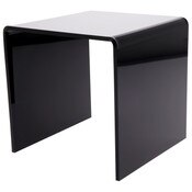 Plymor Black Acrylic Square Display Riser, 7" H x 7" W x 7" D (1/4" thick)