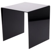 Plymor Black Acrylic Square Display Riser, 7" H x 7" W x 7" D (1/8" thick)