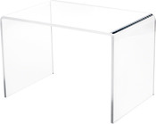 Plymor Clear Acrylic Small Rectangular Display Riser, 7 inch Height x 10.5 inch Width x 7 inch Depth (1/4 inch thick)