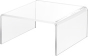 Plymor Clear Acrylic Short Square Display Riser, 3.5" H x 7" W x 7" D (1/4" thick)