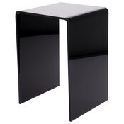 Plymor Black Acrylic Vertical Square Display Riser, 10.5" H x 7" W x 7" D (1/4" thick)