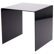 Plymor Black Acrylic Square Display Riser, 8" H x 8" W x 8" D (1/8" thick)