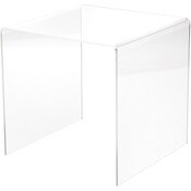 Plymor Clear Acrylic Square Display Riser, 8" H x 8" W x 8" D (1/8" thick)