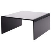 Plymor Black Acrylic Short Square Display Riser, 4" H x 8" W x 8" D (1/4" thick)