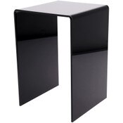 Plymor Black Acrylic Vertical Square Display Riser, 12" H x 8" W x 8" D (1/4" thick)