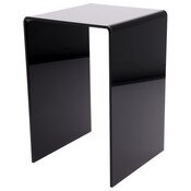 Plymor Black Acrylic Vertical Square Display Riser, 12" H x 8" W x 8" D (1/4" thick)