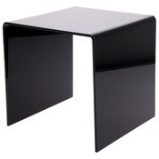 Plymor Black Acrylic Square Display Riser, 9" H x 9" W x 9" D (1/4" thick)