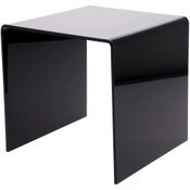 Plymor Black Acrylic Square Display Riser, 9" H x 9" W x 9" D (1/4" thick)