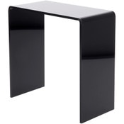 Plymor Black Acrylic Vertical Rectangular Display Riser, 9" H x 9" W x 4.5" D (1/4" thick)