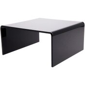 Plymor Black Acrylic Short Square Display Riser, 4.5" H x 9" W x 9" D (1/4" thick)