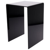 Plymor Black Acrylic Vertical Square Display Riser, 13.5" H x 9" W x 9" D (1/4" thick)