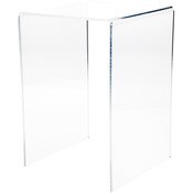 Plymor Clear Acrylic Vertical Square Display Riser, 13.5" H x 9" W x 9" D (1/4" thick)