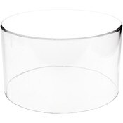 Plymor Clear Acrylic Round Cylinder Display Riser, 6" H x 10" D
