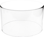Plymor Clear Acrylic Round Cylinder Display Riser, 6 inches (Height) x 10 inches (Depth)