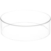 Plymor Clear Acrylic Round Cylinder Display Riser, 3" H x 10" D