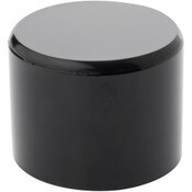 Plymor Black Acrylic Round Cylinder Display Riser, 1.5" H x 2" D
