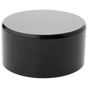 Plymor Black Acrylic Round Cylinder Display Riser, 1.5" H x 3" D
