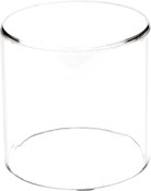 Plymor Clear Acrylic Round Cylinder Display Riser, 4 inches (Height) x 4 inches (Depth)