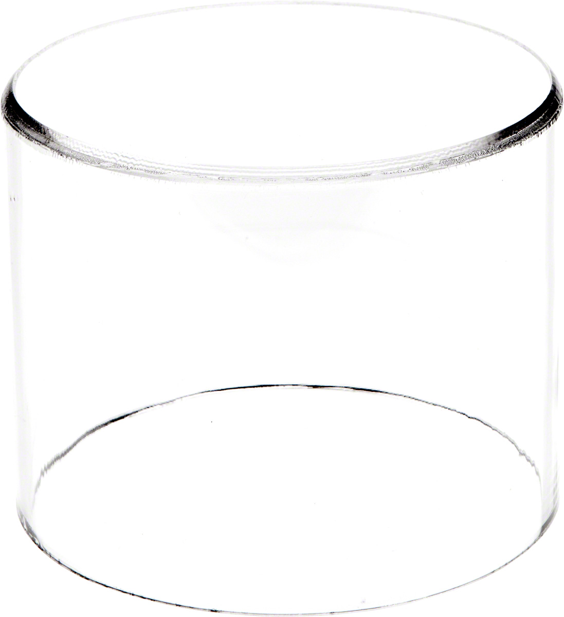 Plymor Clear Acrylic Round Cylinder Display Riser, 4 inches (Height) x 5 inches (Depth)