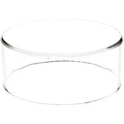 Plymor Clear Acrylic Round Cylinder Display Riser, 2" H x 5" D