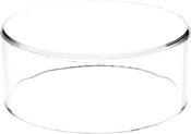 Plymor Clear Acrylic Round Cylinder Display Riser, 2" H x 5" D
