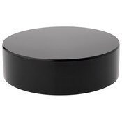Plymor Black Acrylic Round Cylinder Display Riser, 2" H x 7" D