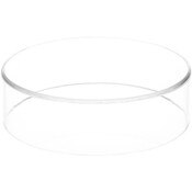 Plymor Clear Acrylic Round Cylinder Display Riser, 2" H x 7" D