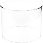 Plymor Clear Acrylic Round Cylinder Display Riser, 6" H x 8" D