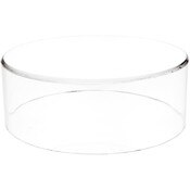 Plymor Clear Acrylic Round Cylinder Display Riser, 3" H x 8" D