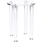 Plymor Clear Acrylic Round 4-Leg Display Riser, 8" H x 6" W