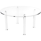 Plymor Clear Acrylic Round 4-Leg Display Riser, 8" H x 16" W