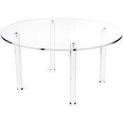 Plymor Clear Acrylic Round 4-Leg Display Riser, 8" H x 16" W