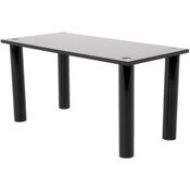 Plymor Black Acrylic Rectangular 4-Leg Display Riser, 4" H x 8" W x 4" D