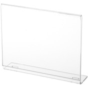 Plymor Clear Acrylic Sign Holder for 6" wide Stair Display Risers, 6" W x 4.5" H
