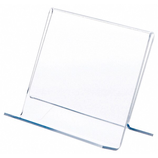 4-Pack Clear Acrylic Single Shoe Display Stands - Slanted For Heels