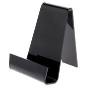 Plymor Black Acrylic Book Easel with 1.25" Ledge With Lip, 3.625" W x 4.5" D x 4.75" H