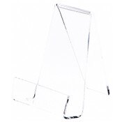 Plymor Clear Acrylic Book Easel with 1.25" Ledge With Lip, 3.625" W x 4.5" D x 4.75" H