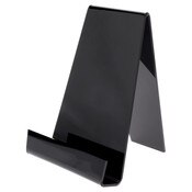 Plymor Black Acrylic Book Easel with 1.875" Ledge With Lip, 8.25" W x 8" D x 10.75" H