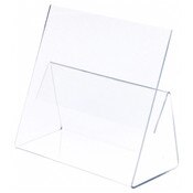 Plymor Clear Acrylic Cookbook Easel with Splatter Shield, 12" W x 5.375" D x 10" H