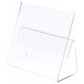 Plymor Clear Acrylic Cookbook Easel with Splatter Shield, 12" W x 5.375" D x 10" H