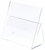 Plymor Clear Acrylic Cookbook Easel with Splatter Shield, 12" W x 5.375" D x 10" H