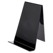 Plymor Black Acrylic Book Easel with 1.875" Flat Ledge, 8.25" W x 7.75" D x 10.75" H