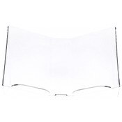 Plymor Clear Acrylic Open Book Display Stand with 2.5" Ledge, Tilted, 22.5" W x 14.5" D x 13" H