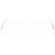Plymor Clear Acrylic Open Book Display Stand, Flat, 19.625" W x 12" D x 3.5" H